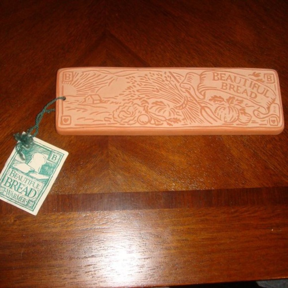 VINTAGE 1993 HILL DESIGN BEAUTIFUL BREAD BASKET TERRACOTTA WARMER